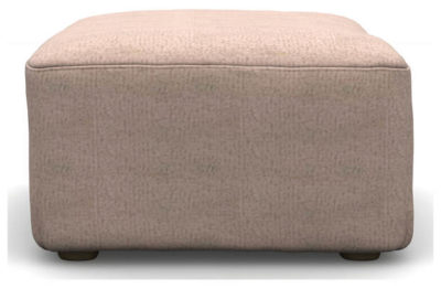 Heart of House Chloe Fabric Footstool - Mushroom